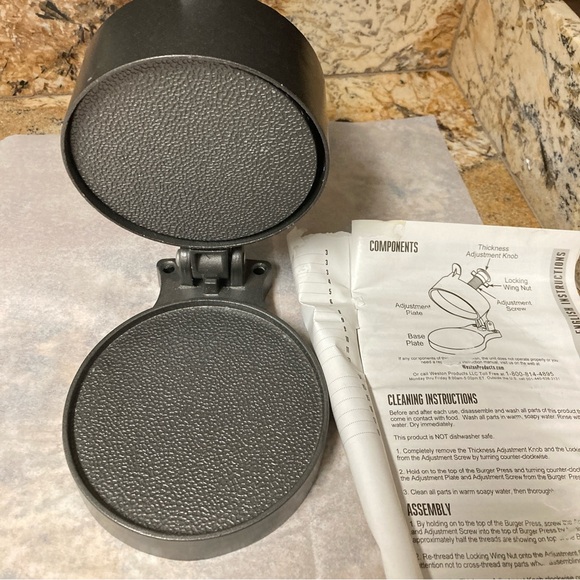 Weston Single Burger Press - Picture 2 of 9